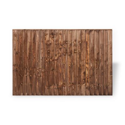 6 x 4ft Closeboard Fence Panel (1830 x 1200mm) - Treated Brown Timber