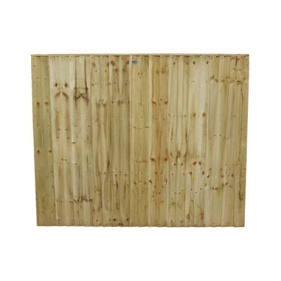 6ft x 5ft Closeboard Fence Panel (1830 x 1500mm) - Pressure Treated Green Timber