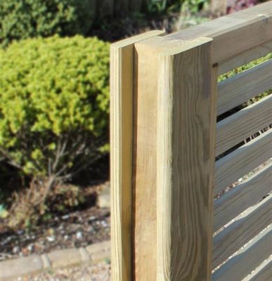 8ft Jacksons Slotted Intermediate Fence Post (2400 x 100 x 100mm) - Pressure Treated Green Timber