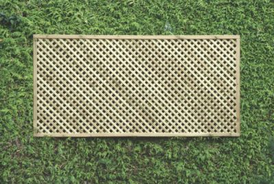 3ft Privacy Trellis Panel (1830mm x 900mm) - Tanalised Softwood