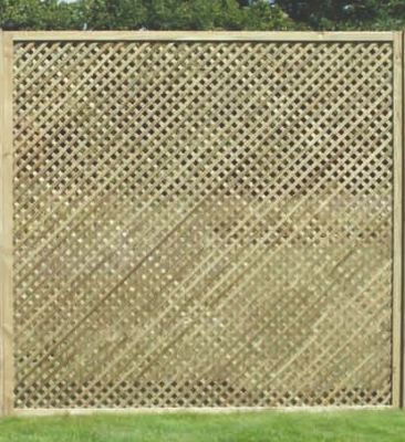 6ft Privacy Trellis Panel (1830 x 1830mm) - Tanalised Softwood