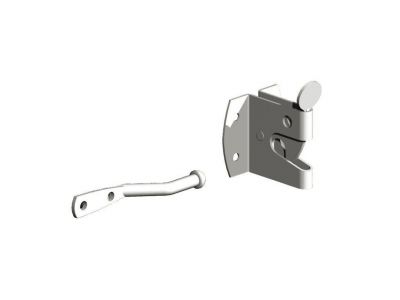 Large Galvanised Auto Gate Catch (Pre-Packed With Screws)