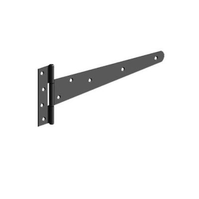 350mm (14") Black Medium Tee Hinges Pair Prepacked