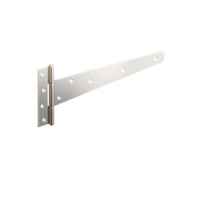 Pair of 18" BZP Medium 'T' Hinges (Pre-Packed With Screws)