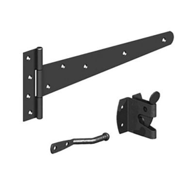 Gatemate Black Side Gate Kit 14in With Auto Gate Latch B5950003