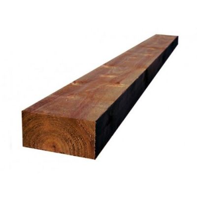 Brown Softwood Railway Sleeper (1200 x 200 x 100mm) - Pressure Treated Timber