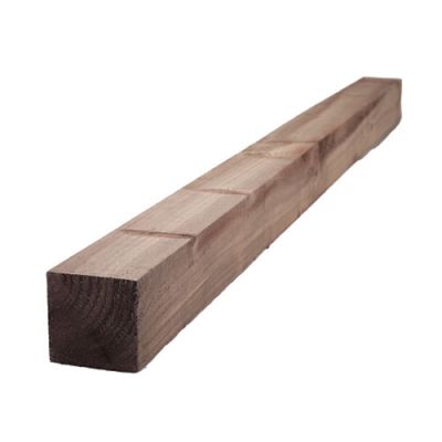 8ft Fence Post (2400 x 100 x 100mm) - Pressure Treated UC4 Brown Timber