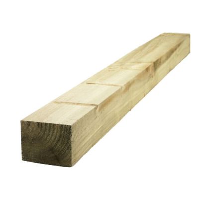 8ft Fence Post (2400 x 100 x 125mm) - Pressure Treated UC4 Green Timber