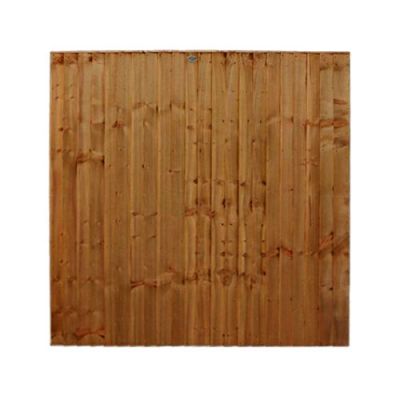 6ft Closeboard Fence Panel (1830 x 1830mm) - Treated Brown Timber