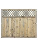 5ft Tongue & Groove Lattice Top Panel (1800 x 1500mm) - Pressure Treated Green Timber